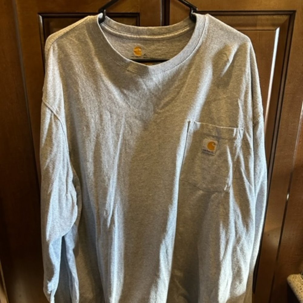 Men's Carhartt Grey XL Long Sleeve Shirt